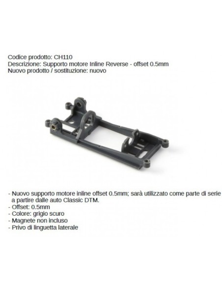 Soporte motor SW Offset 1,0mm Rodamientos