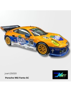 Calcas al agua para Posche 992 Fanta Scaleauto 1/32