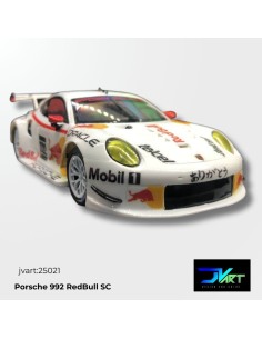 Calcas al agua para Posche 992 RedBull Scaleauto 1/32