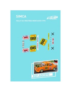Simca Rally Gr 2Mestres Montjuic 1975