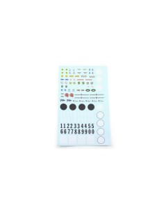 1 hoja de calcas para decorar coches clásicos SC-9001 de Scaleauto