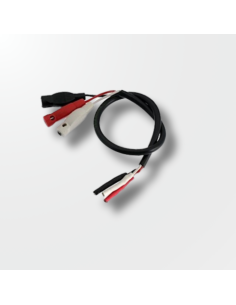Adaptador mando Bananas hembras pista SCX + 30cm