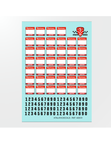 Total ADD01 Decals · Atalaya Decals 1/32