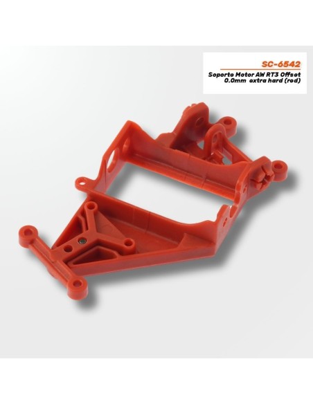 AW RT3 Motor Mount Offset 0.0mm Hard (Red) SC-6542