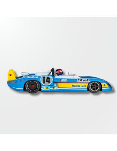 Perfil lateral completo del Matra-Simca MS670B #14 de Slot it.