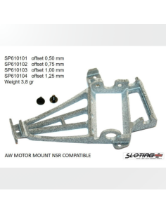 Soporte de motor 3D Sloting Plus compatible con NSR y offset 0,75 mm.