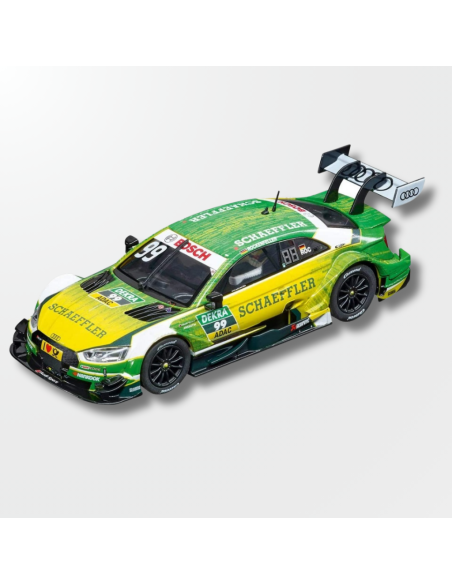 Vista lateral del Audi RS5 DTM CA27572 con la decoración de Mike Rockenfeller.