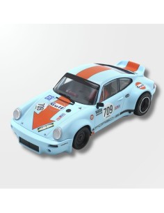 Vista lateral y frontal 911 RS Gulf #709 Racing colors
