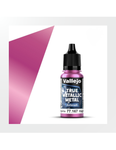 Pintura Vallejo Magenta Carmesí para aerógrafo gama True Metallic