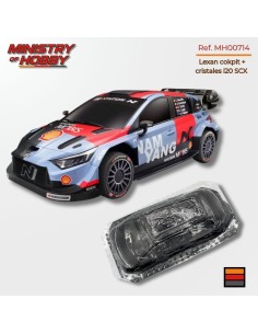 Lexan cockpit y cristales Hyundai i20 WRC SCX | MH00714