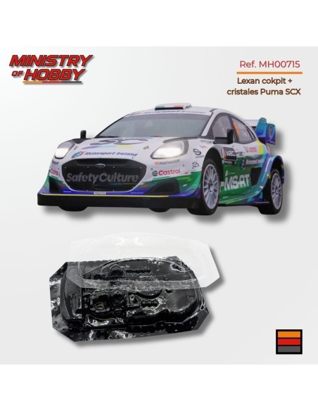 Lexan Cockpit y Cristales Ford Puma WRC SCX | MH00715
