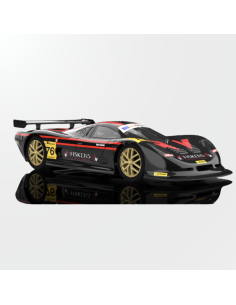 Lateral view of the Mosler MT900R Brands Hatch 2010 n 76 for slot racing.