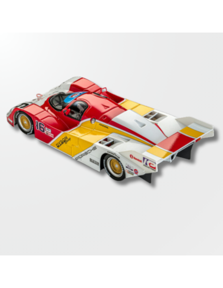 vista trasera del Porsche 962 IMSA n.16 - 3rd Laguna Seca 1986