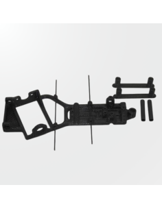 Chasis 3DSRP-090R de 80 mm para competición de rally slot.