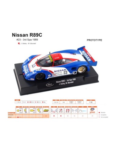 Nissan R89C n.23 3rd Spa 1989 – Slot.it 1:32