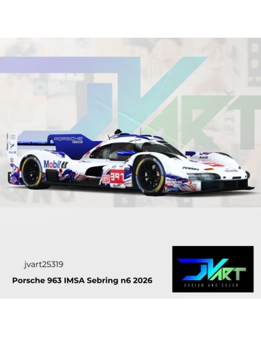 Calcas Porsche 963 IMSA Sebring 2026 #6 | jvart 25319
