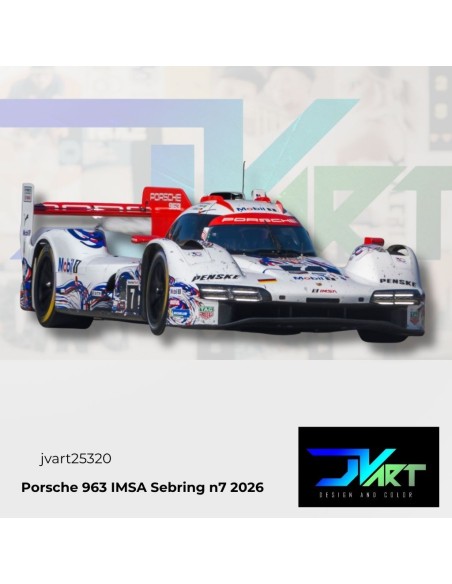 Calcas Porsche 963 IMSA Sebring 2026 #7 | JVart 25320