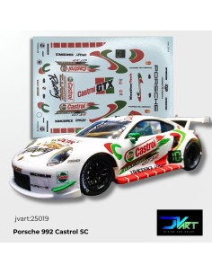Calcas Porsche 992 Castrol Scaleauto 1/32 · JVart