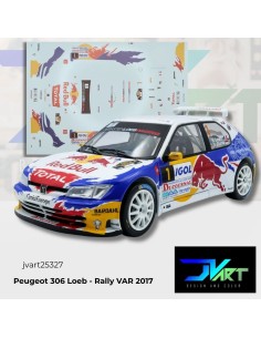 Calcas agua Peugeot 306 Loeb Rally VAR 2017 | JVart