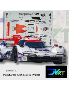 Calcas Porsche 963 IMSA Sebring 2026 #7 | JVart 25320