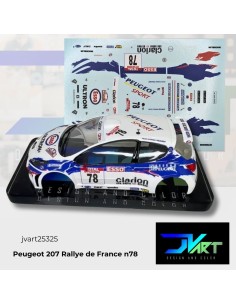 Calcas JVart Peugeot 207 Rallye de France n78