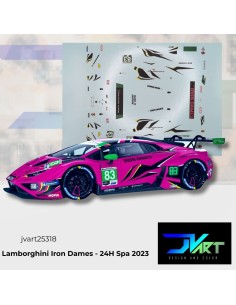 JVART decals Lamborghini Iron Dames 24H Spa 2023
