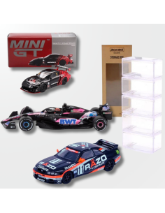 PACK COLECCIÓN 1:64 VITRINA TORRE + 3 COCHES EXCLUSIVOS