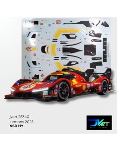 Ferrari 499P WEC 2025 Fuoco/Molina/Nielsen Decals | JVart