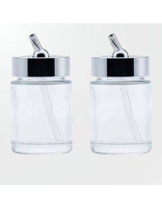 Set de dos copas de succión Gaahleri con tapa metálica.