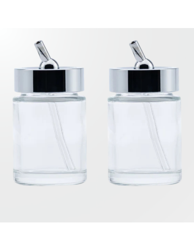 Set de dos copas de succión Gaahleri con tapa metálica.
