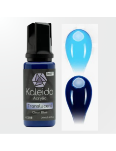 Envase de 20ml de color KC008 Azul traslúcido de Kaleido Colorworks.