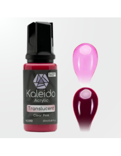 Envase de 20ml de Pintura Kaleido KC010 Rosa traslúcido para aerografía.