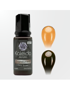 Frasco de 20ml de Pintura Kaleido KC011 Marrón traslúcido para aerógrafo.