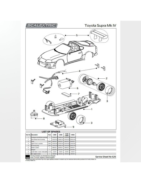 Toyota Supra British GT 2003 Superslot SUH4656
