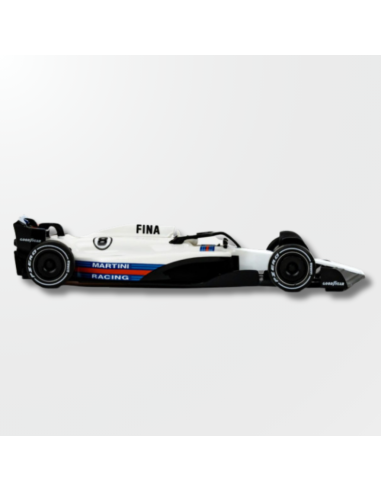 Vista lateral del Formula 22/26 Martini Racing White Livery n 8