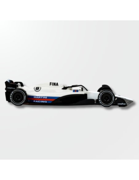 Vista lateral del Formula 22/26 Martini Racing White Livery n 8