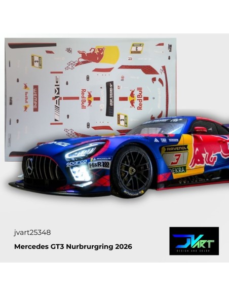 Calcas Agua Mercedes AMG GT3 24H Nürburgring 2026 1:32