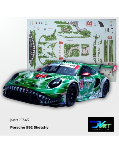 Calcas Agua Porsche 992 GT3 Cup Sketchy GP Laguna Seca 1:32