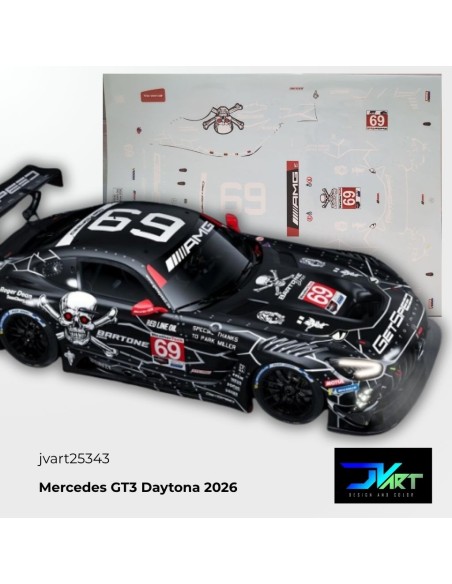 Calcas Agua Mercedes AMG GT3 GetSpeed Daytona 1:32