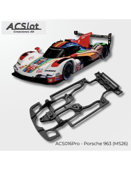 Chasis 3D ACS016PRO Porsche 963 Scaleauto | ACSlot