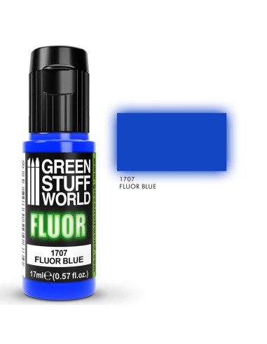 Pintura Fluor Azul Green Stuff World GS1707 | Modelismo