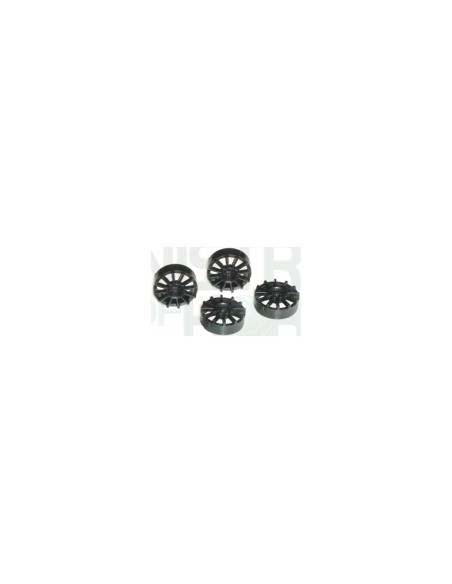 17"  12 spokes black (4)
