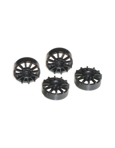 17"  12 spokes black (4)