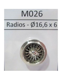2 llantas R6 Clásica de radios 16,7 x 5,7