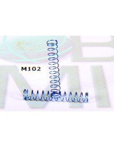 2 Muelles amortiguador std medio AZUL 40mm x Ø4mm