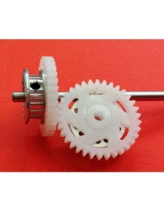 Corona z36 Ø19mm + polea z16 aluminio