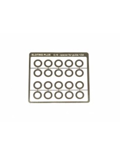 Separador acero inox 0,1mm para guia 1/32 (x20)