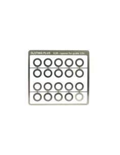 Separador acero inox 0,2mm para guia 1/32 (x20)